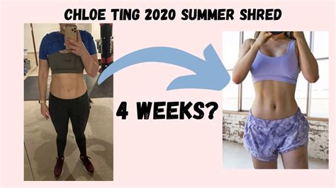 chloe ting summer shredding|4 week shredded summer program.